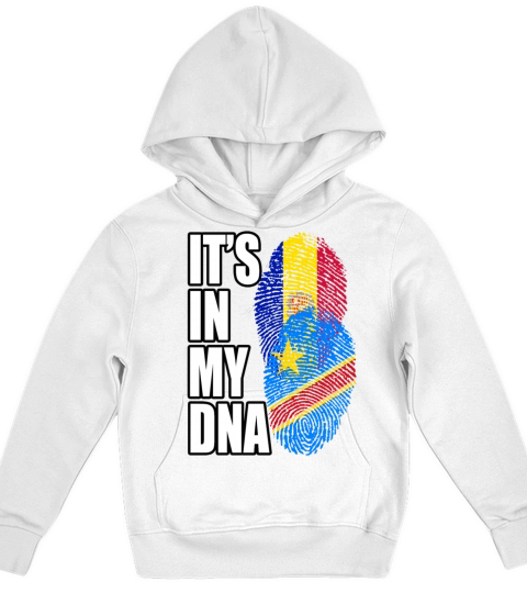 Andorran And Congolese Mix Heritage DNA Flag Kids Hoodie
