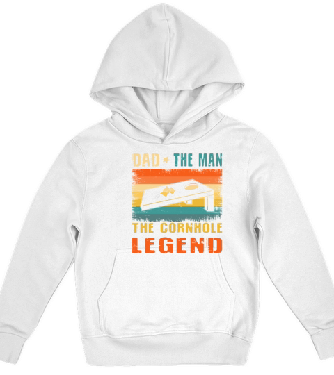 Dad the man the myth the Cornhole Legend Kids Hoodie