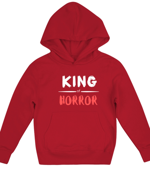 Funny Horror Movie Fan Halloween King Of Horror Kids Hoodie