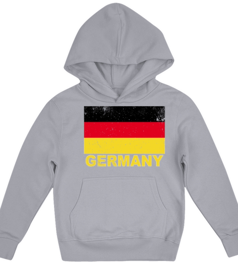 Germany Flag Vintage German Nationality Roots Trav Kids Hoodie