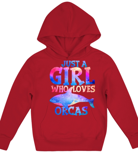 just a girl who loves orcas505 Kids Hoodie