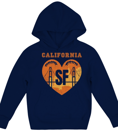 San Francisco Vintage California Souvenir Golden G Kids Hoodie
