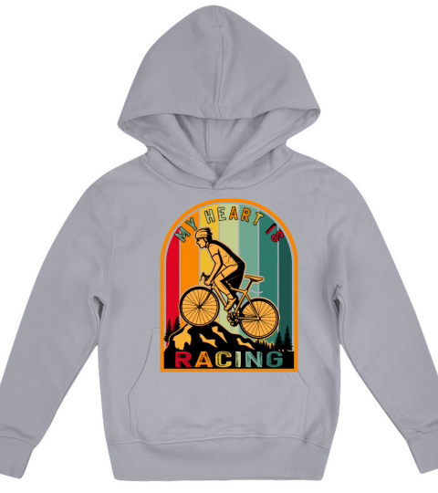 Vintage Bicycle Bike Race Racing Kids Hoodie