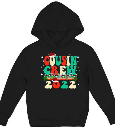 Vintage Color Classic Christmas Design - Cousin Cr Kids Hoodie