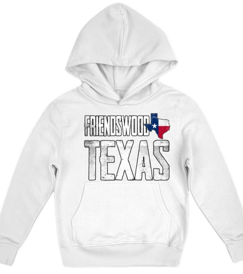 Vintage Friendswood Texas Flag Kids Hoodie
