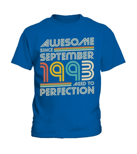30th birthday vintage awesome since september 1993 Kids T-Shirt