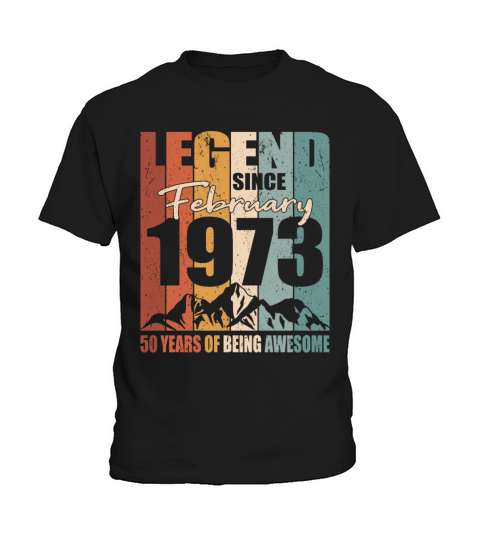 50th birthday vintage 1973 legend since 1973 Kids T-Shirt