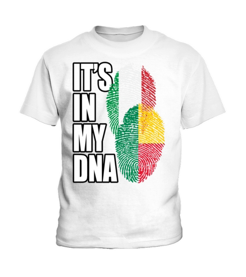 Beninese And Italian Mix Heritage DNA Flag Kids T-Shirt