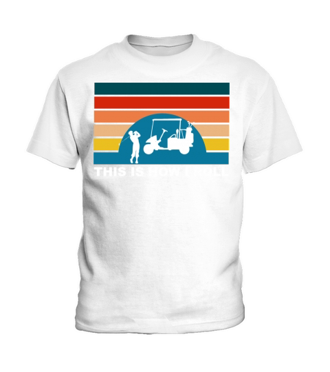 Funny Retro Vintage Golf Shirt Kids T-Shirt