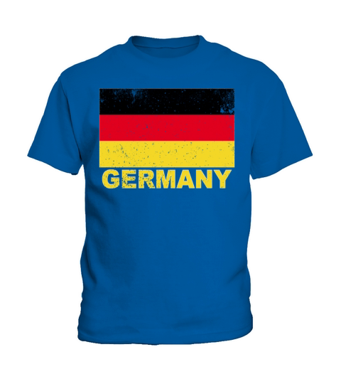 Germany Flag Vintage German Nationality Roots Trav Kids T-Shirt