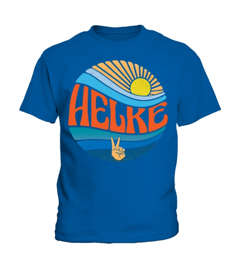 Helke Shirt Vintage Sunset Helke Groovy Tie Dye Kids T-Shirt