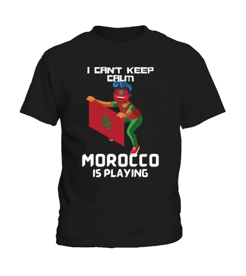 I cant keep calm Morocco is playing Moroccan Kids T-Shirt
