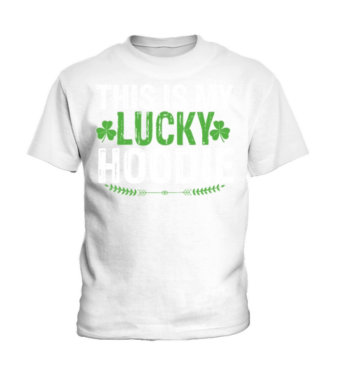 This Is My Lucky Hoodie St Patricks Day Irish Gif Kids T-Shirt
