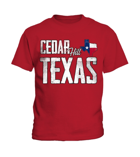Vintage Cedar Hill Texas Flag Kids T-Shirt