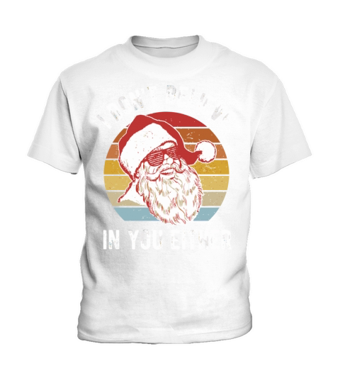 Vintage Retro Santa Shirt I Dont Believe In You Ei Kids T-Shirt