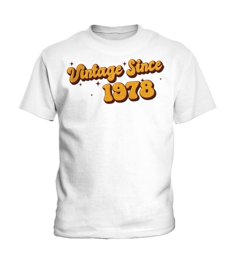 Vintage since 1978 45 Years Old - Groovy 45th Kids T-Shirt