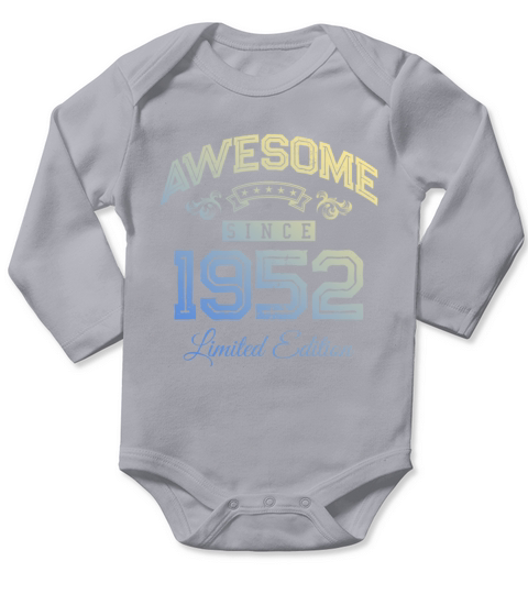 1952 awesome since Long Sleeve Baby One-Piece