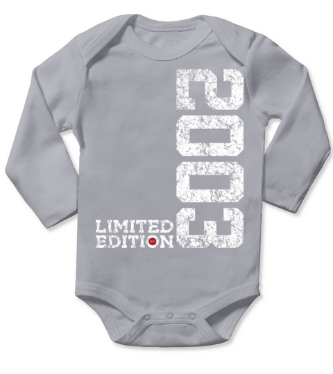20th BIRTHDAY LIMITED EDITION 2003 VINTAGE Long Sleeve Baby One-Piece