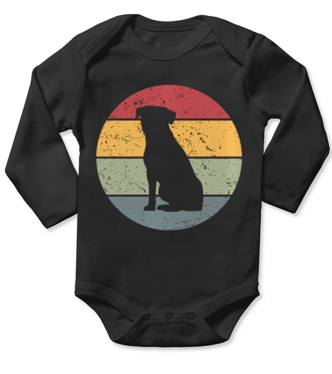 Border Terrier Vintage Long Sleeve Baby One-Piece