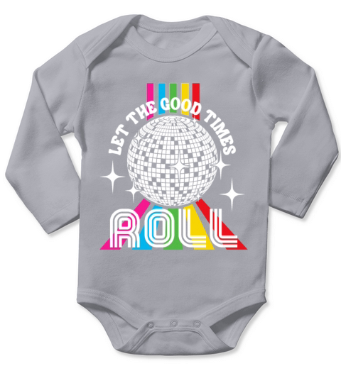 Disco Balls Club Funny Vintage Party Retro Groovy Long Sleeve Baby One-Piece