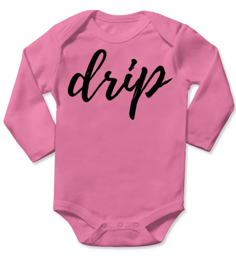 drip Long Sleeve Baby One-Piece