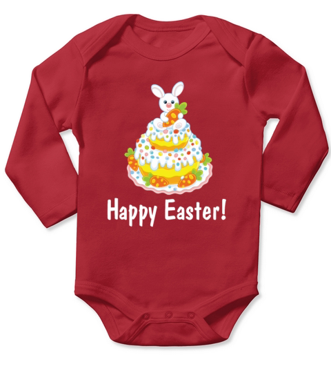Easter Happy Easter Long Sleeve Baby One-Piece
