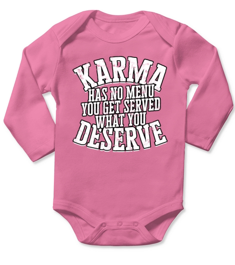 Karma Deadline Yoga Karma Buda spiritual Long Sleeve Baby One-Piece