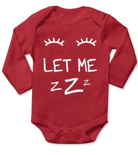 Let Me Sleep Eyes Women Men Girls Pajamas Long Sleeve Baby One-Piece