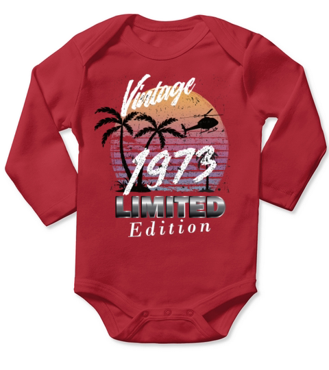 Vintage 1973 Limited Edition Long Sleeve Baby One-Piece