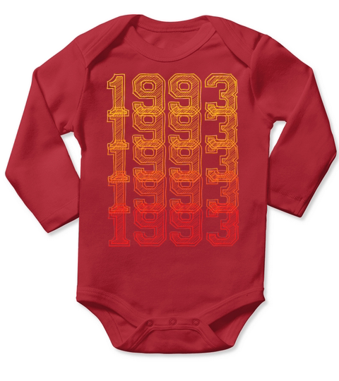 Vintage Year 2003 20 Years 20th Birthday Retro Long Sleeve Baby One-Piece