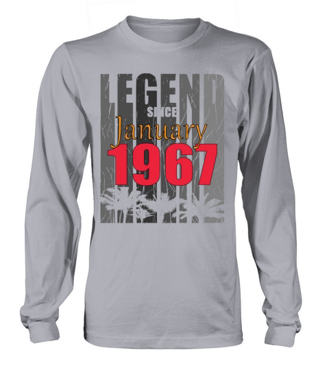 1967 January vintage birthday Long sleeved Unisex