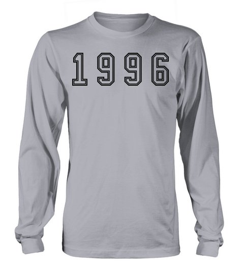 1996 Year Number Long sleeved Unisex