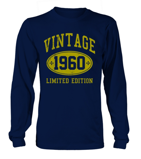 60th Birthday Vintage 1960 Funny Gift Long sleeved Unisex