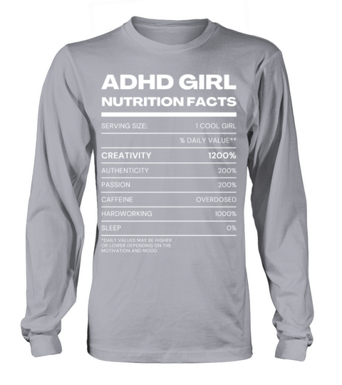 ADHD Quote Long sleeved Unisex
