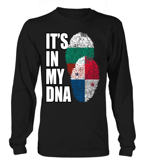 Bulgarian And Panamanian Mix Heritage DNA Flag Long sleeved Unisex