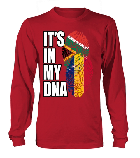 Chadian And South African Mix Heritage DNA Flag Long sleeved Unisex