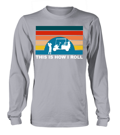 Funny Retro Vintage Golf Shirt Long sleeved Unisex