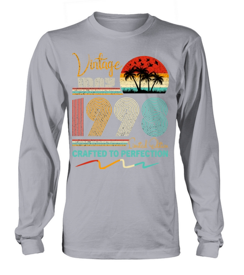 May 1998 Birthday Gift Boys Girls Vintage Long sleeved Unisex