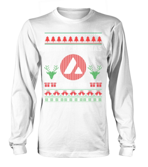 Merry Cryptmas Christmas Avalanche AVAX Coin HODL Long sleeved Unisex