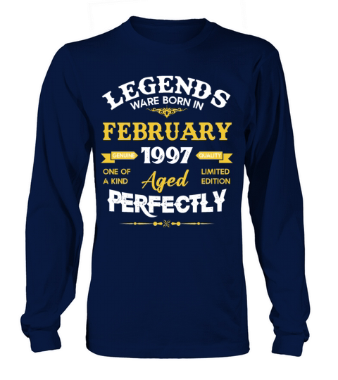 Vintage Aged To Perfection February 1997 Long sleeved Unisex