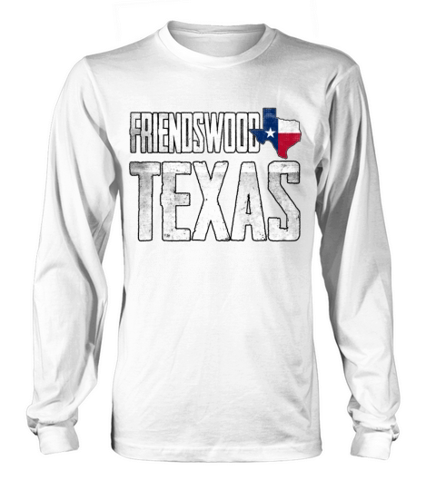 Vintage Friendswood Texas Flag Long sleeved Unisex