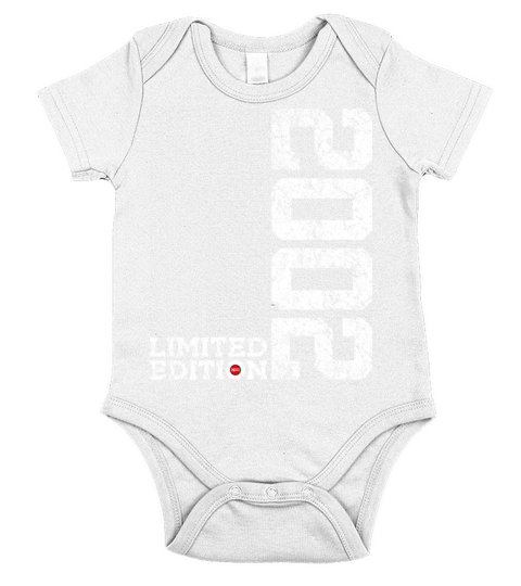 21st BIRTHDAY LIMITED EDITION 2002 VINTAGE Short Sleeve Baby One-Piece