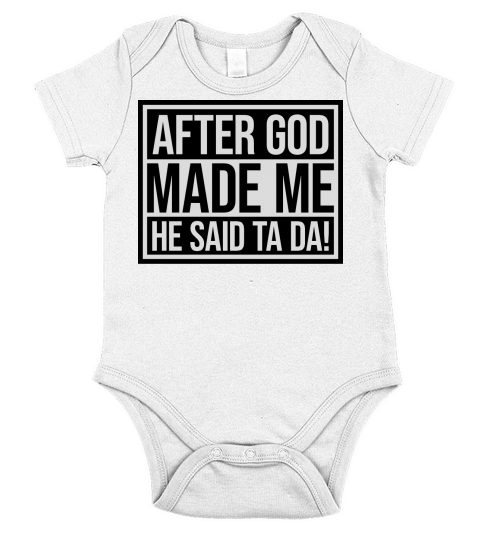 after god made me Short Sleeve Baby One-Piece