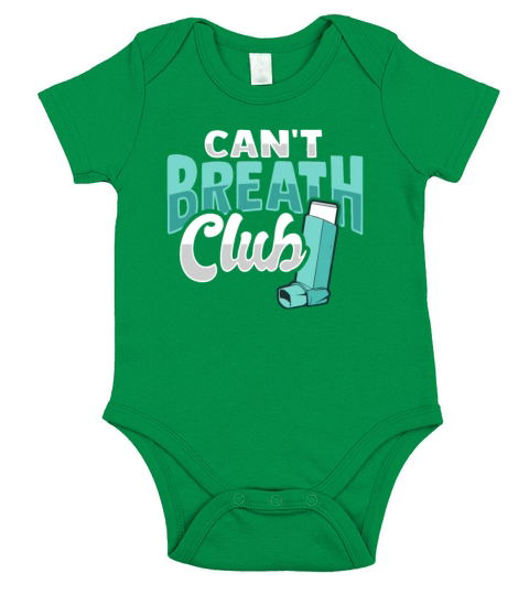 Albuterol Asthma Inhaler Design for an Asthmatic Short Sleeve Baby One-Piece