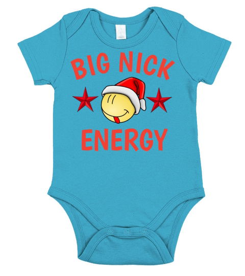 BEST Big Nick Energy Funny Christmas Short Sleeve Baby One-Piece