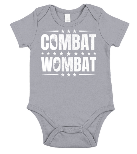 Combat Wombat For A Wombats Lover Short Sleeve Baby One-Piece