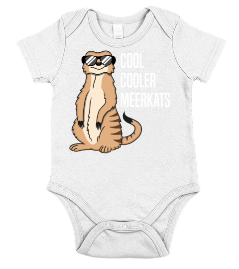 Cool Meerkat With Sunglasses Funny Quote Gift Short Sleeve Baby One-Piece
