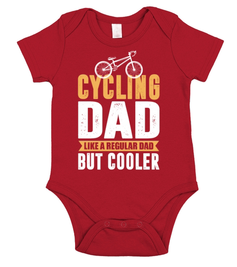 Cycling Dad Like A Regular Dad But Cooler Short Sleeve Baby One-Piece
