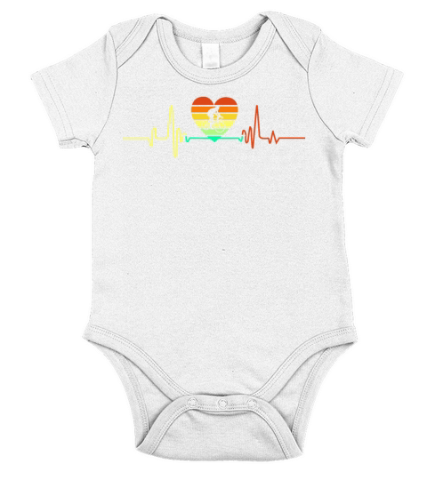 Cyclist Hearbeart Short Sleeve Baby One-Piece