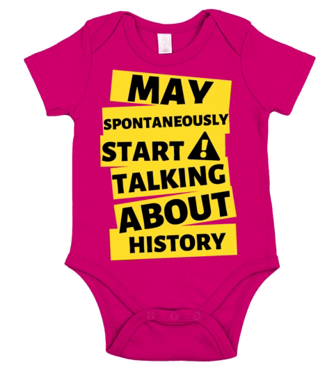 History Funny Warning For Historian Short Sleeve Baby One-Piece